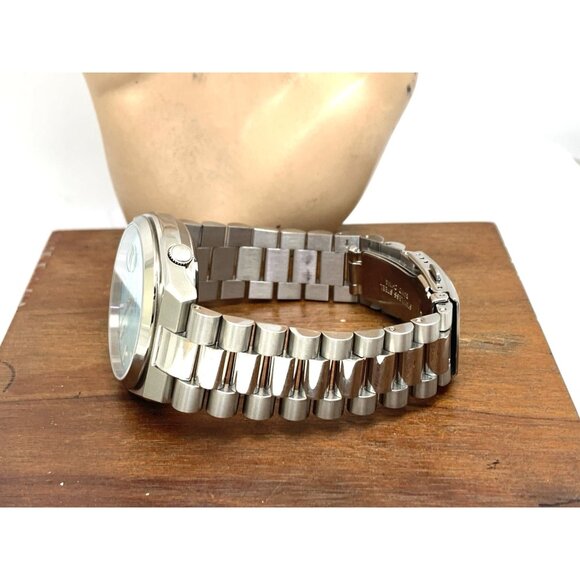 Citizen Men's Watch NJ0151-88M Tsuyosa Automatic Teal Blue Dial Stainless Steel - Picture 10 of 15